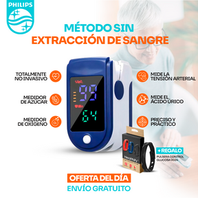 GlucoMax Philips™ – Medidor láser de glucosa en sangre con tecnología láser 100% indolora y precisión garantizada